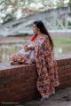 New Screen Print Half Silk Saree For Woman.
