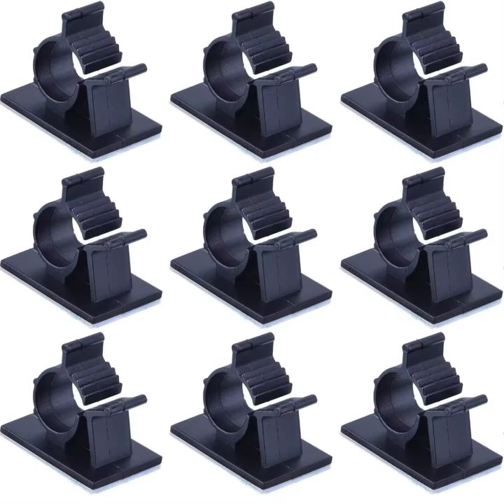 10Pcs%20Set%20Self%20Adhesive%20Cable%20Cords%20Organizer%20Clips%20/%20Desk%20Top%20Cable%20Wire%20Holders%20/%20Cable%20Line%20Management%20Tools%20/%20Wire%20Tie%20-%20Image%203
