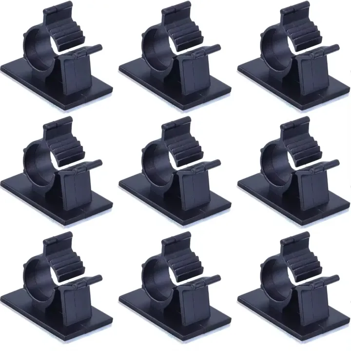 10Pcs%20Set%20Self%20Adhesive%20Cable%20Cords%20Organizer%20Clips%20/%20Desk%20Top%20Cable%20Wire%20Holders%20/%20Cable%20Line%20Management%20Tools%20/%20Wire%20Tie%20-%20Image%203