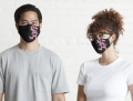 Four Layer Face Mask For Men And Women Gaming With Adjustable Ear Loop And Digital Print Face Mask Graphics Print Anime Mask And Flower Stylish Fashion Mask - Mask.