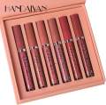 HANDAIYAN 6 Colors Long Lasting Velvet Lips Tint Liquid Lipsticks Waterproof Non-Stick Cup Lipgloss Gift Set (A). 