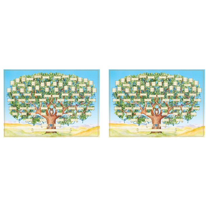 2X Family Tree Chart to Fill in 6 Generation Genealogy Poster Blank Fillable Ancestry Chart,Print Family Tree Picture B