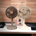 Jy Super JY-2218 Professional Rechargeable Portable Mini Table Fan Strong Wind Left to Right Oscillating Angle 45 Degrees - AC/DC.