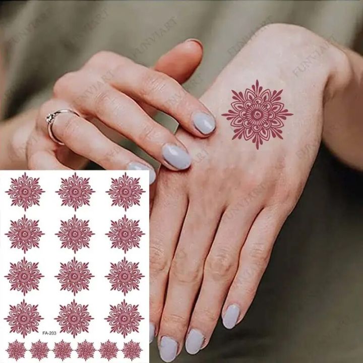 Brown%20Henna%20Tattoo%20Sticker%20for%20Children%20Waterproof%20Temporary%20Tattoos%20Small%20Size%20Mehndi%20Tattoo%20for%20Hand%20Girl%20Sleeve%20Body%20Art%20-%20Image%204