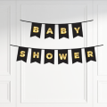 Baby Shower Card Banner in a Dazzling Array of Colors – Black, Pink & Sky Blue- (Pack of 1 Pcs).