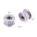 10Pcs GT2 Pulley 6mm Width GT2 Idler Pulley Bore 3mm Aluminum Timing Pulleys 16 Teeth Synchronous Wheel 3D Printer Timing Belt. 