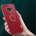 For Samsung Galaxy Note 9 case Crocodile Pattern Leather Back Cover cases Ring Stand Holder Cover Samsung Galaxy Note9 Phone cover. 