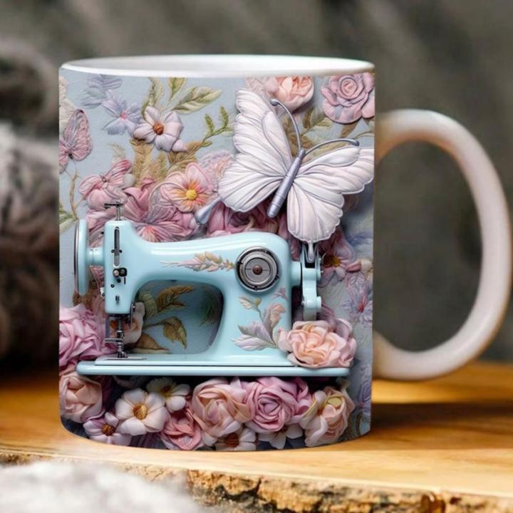 3D Mug 3D Mug Christmas Gift Creative Gift Mug Coffee Cup Ceramic Cup sewing Painted creative Space Design suitable For Tea And Milk available In Various Coffee Cups Styles