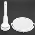 Modern Drill-Free Bathroom Mirror 2 Side Makeup Vanity Shave Mirrors Wall Suction Folding Arm Extend Round Bath Accessories.