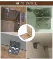 4 Pieces Corner Brackets Code Right Angle L-shaped Support Connector Furniture Fixing Frame Reinforced Thickening 90 Degree Iron. 