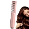 Comb Straightener For Women Electric Hair Straightening Comb Rechargeable Portable Brush Hot Comb Hair Straightener For Women. 