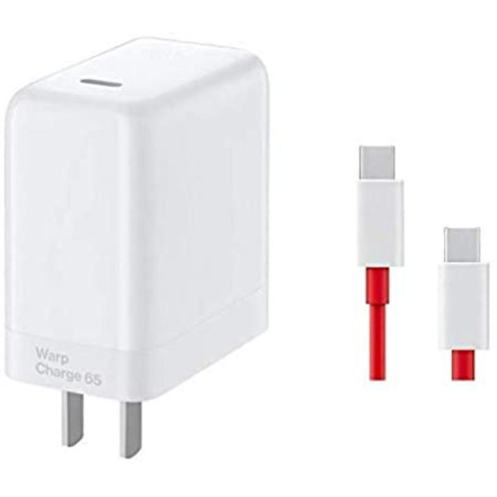 65W Warp Charger For OnePlus 9 Pro 9R 8T 6A 1M USB-C To USB-C Dash/Warp Charging Adapter