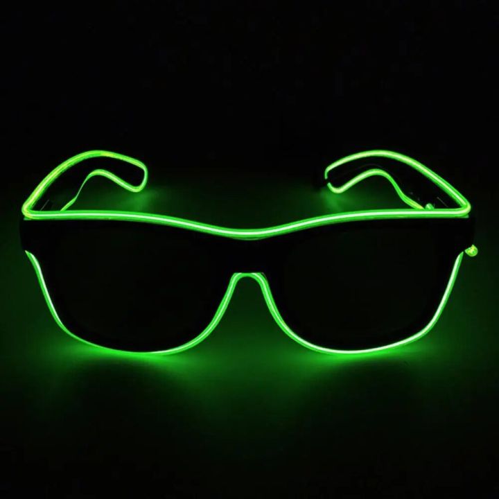 High-definition Lenses Sunglasses Plastic Sunglasses Neon Glow Party Sunglasses with Led Lights for Kids Adults Hop for Ktv