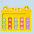 Slide Puzzle Color Shape Busy Board Wooden Puzzle for Toddlers Slide Puzzle. 