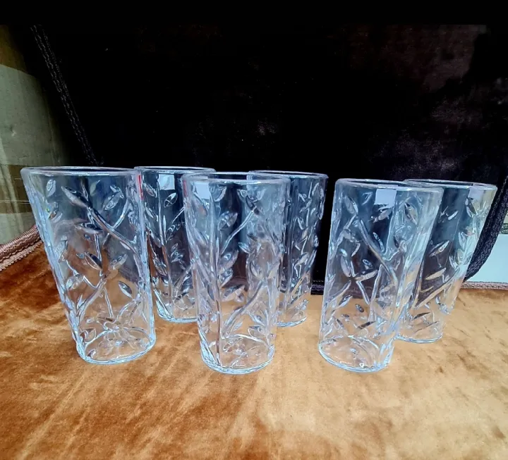 Water%20drinking%20glass%206%20piece%20set,%20plastic%20clear%20Transparent%20Glass%20Set%20Plastic%20Drinking%20Glasses%20Crystal%20Set%20of%206%20Unbreakable%20Stylish%20Transparent%20Glass,%20Water%20Glass,%20Juice%20Glass%20etc%20-%20Image%202