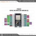 ESP32 ESP32S NodeMcu Wroom - 38 Pin Big Size Version Built-in WIFI + BLUETOOTH Module Dual Core 32BIT, 240MHZ for Robotics, IOT, DIY Electronic. Alternative of Arduino and Raspberry pi.. 