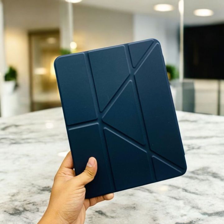 Kenke%20for%20iPad%2011/10th%20Gen%20Case%20with%20Pencil%20Holder%2011/10.9%20inch%202025%20A16/2022,%20Soft%20TPU%20Back%20Shell%20Hybrid%20Slim%20Trifold%20Stand%20Protective%20Cover%20Support%20Touch%20ID%20Auto%20Wake/Sleep%20-%20Image%205