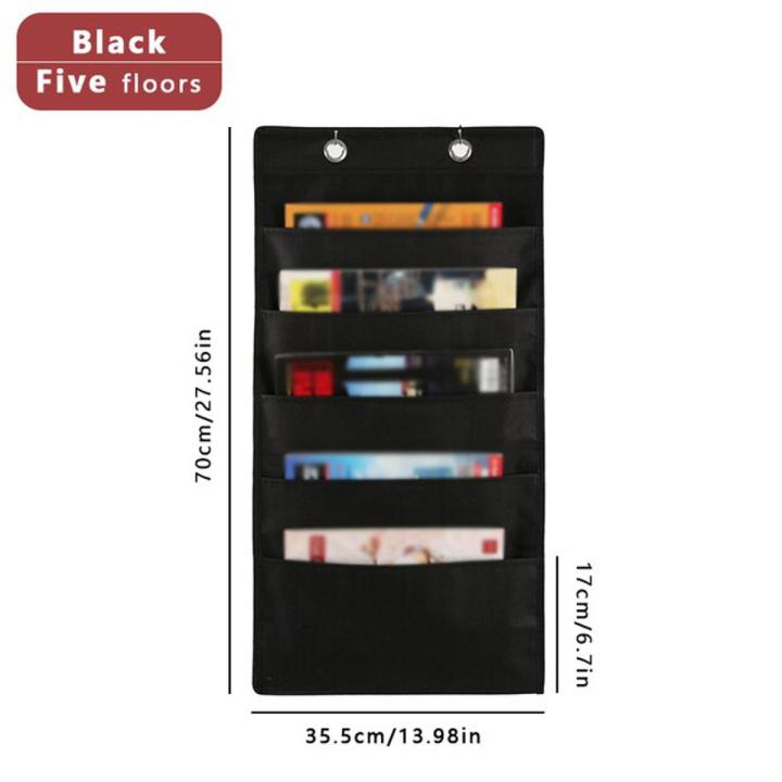 Document Hanging Storage Bag Oxford Cloth Storage Pocket Chart Hanging File Folding Holder Cascading Fabric Organizer For Office
