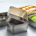 Stainless Steel Food Storage Container Metal Meal Prep Containers for Travel. 