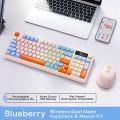 M96 Wireless Mechanical Keyboard Dual Mode 2.4G BT5.0 Receiver Hot Swappable Keyboard 94 Keys RGB Backlit Keyboard for PC Gamer.