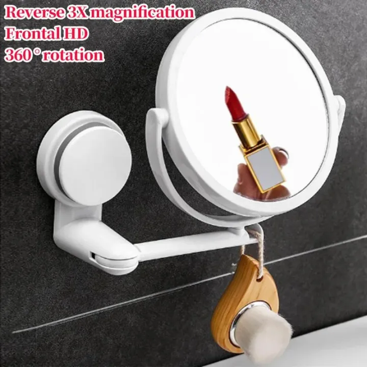 360%C2%B0%20Swivel%20Folding%20Cosmetic%20Mirror%20No%20Punch%20Magnifying%20Mirror%20Bathroom%20Mirror%20Wall%20Mounted%20Shaving%20Mirror%20HD%20Cosmetic%20Mirror%20-%20Image%205