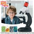 1200 Times Microscope Toys Primary School Biological Science Experiment Equipment Kids Educational Toys Microscope Kit. 