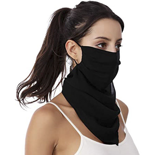 Face Bandana Ear Loops Neck Gaiter Headwear Outdoor Magic Scarf