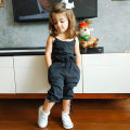 【Happy childhood memories】(NEW)2020 Summer Baby Girls Rompers Kids Toddler Baby Girls Bow Sleeveless Pocket Romper Jumpsuit Children Girls Overalls Clothes Outfits.