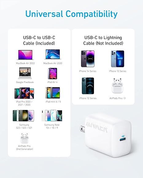 Anker%2030W%20USB-C%20Charger,%20Anker%20312%20Charger%20with%20Compact%20and%20Foldable%20Design,%20High-Speed%20Fast%20Charging%20for%20iPhone%2014/13/12%20Series,%20Samsung%20S23,%20MacBook%20Air,%20iPad%20Pro,%20&%20More%205%20ft%20USB%20C%20Cable%20Included%20-%20Image%2010