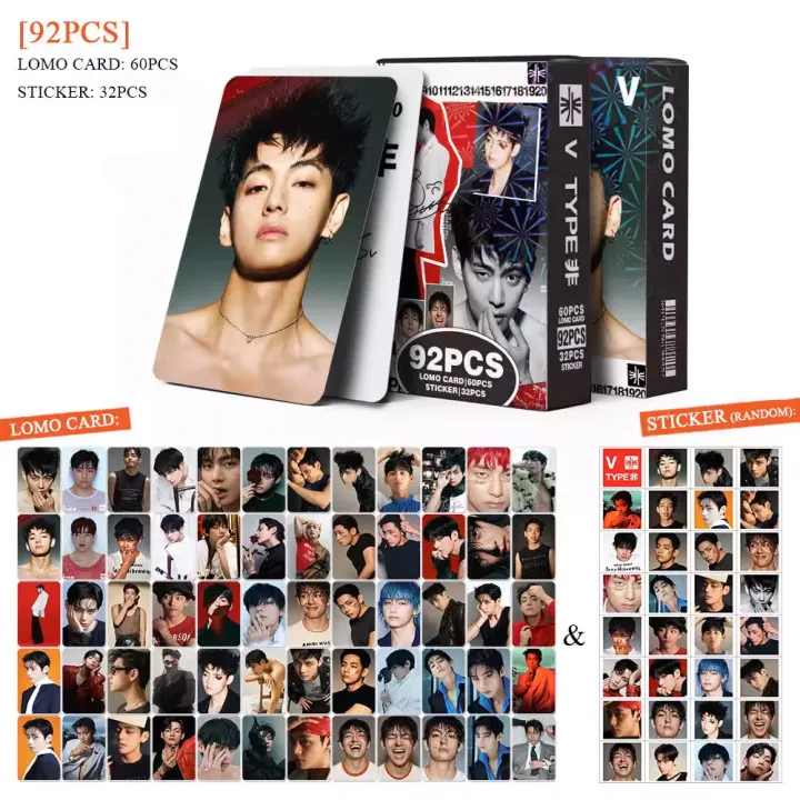 V%20Taehyung%2055Pcs/Box%20K-POP%20BTS%20DECO%20KIT%20Photocard/Lomocard%20-%20Image%208