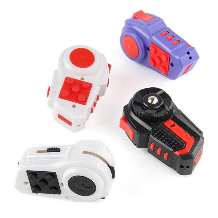 Fidget Pad Toy for Anxiety and Stress Relief Fidget Features Cube with Silent Button for Kids ABS Plastic Fidget Controller Pad