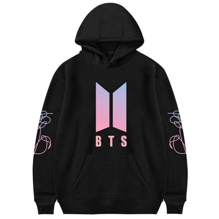 Unisex BTS Bangtan Boys Hooded Sweatshirt Casual Long Sleeves Hoodie Sweater Tops