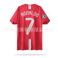 0708 ed eils ome etro Jersey o.7 onaldo o.10 ooney League Champions League Short Se hai Football niform. 