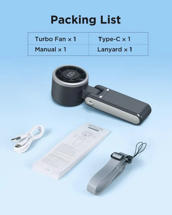 EasyAcc%20Handheld%20Portable%20Turbo%20Fan,%20Hand%20Powerful%20Fan%205%20Speeds%20180%C2%B0Foldable%20with%20Air%20Turbo%20Tech%20USB-C%20Rechargeable%20Personal%20Cooling%20for%20Travel%20Outdoor%20Black%20-%20Image%204