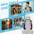 Neoprene Insulated Water Bottle Sleeve 12 Oz with Strap, Glass Drink Bottle Carrier Bag Design. 
