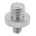 10 Pieces 1/4 Inch Male to 1/4 Inch Male Metal Threaded Screw Adapter Tripod Screw Converter.