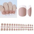 120pcs White French Tips Soft Gel Nail Tips Short Coffin Press on Nail Manicure Semi-finished Products for Nail Extension System. 