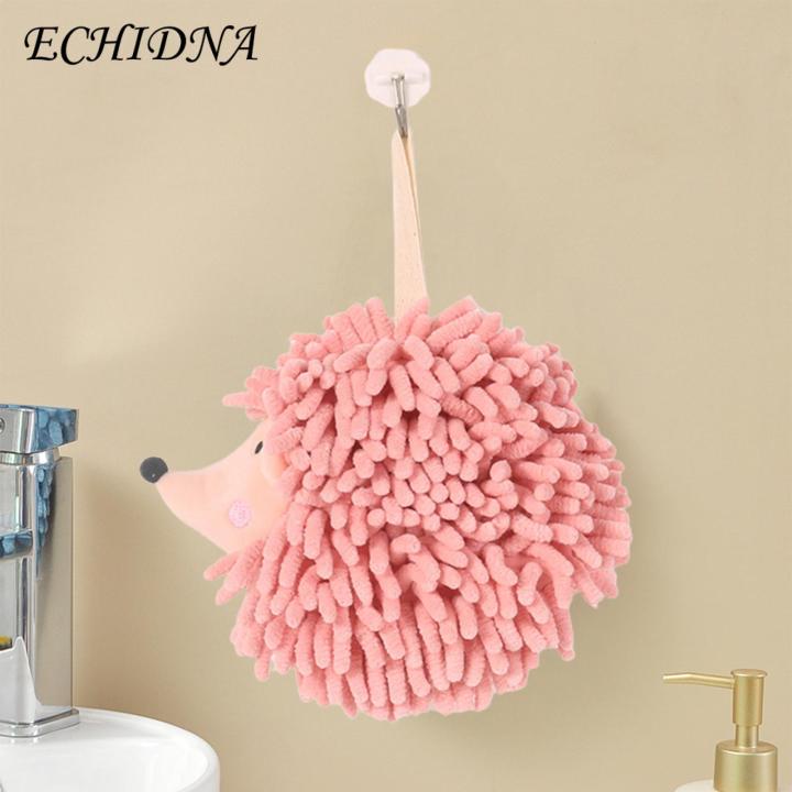 Hedgehog%20Hand%20Towel%202pcs%20Cute%20Hedgehog%20Fluff%20Ball%20Hand%20Towels%20Soft%20Absorbent%20Microfiber%20Chenille%20Towels%20with%20Hanging%20Rope%20Quick-drying%20Hand%20Towel%20Set%20Decorative%20Bathroom%20Hand%20Towel%20-%20Image%206
