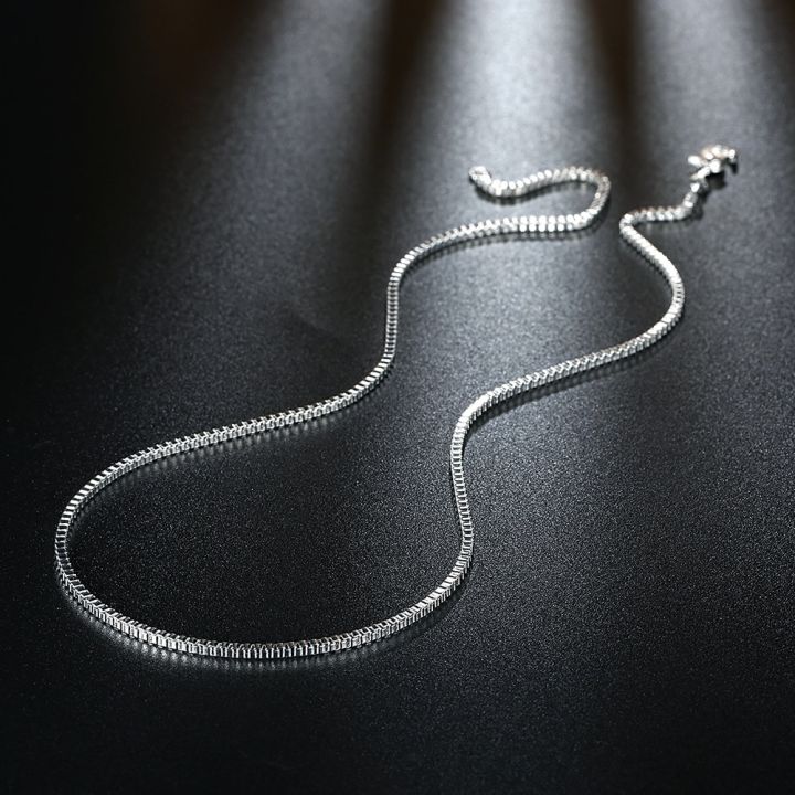 925%20Sterling%20Silver%20Necklace%2016/18/20/22/24%20inches%20fine%201.5MM%20Box%20chain%20For%20Women%20top%20quality%20Fashion%20Jewelry%20Christmas%20Gifts%20-%20Image%204