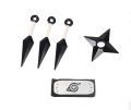 Anime Naruto 1Pcs Headband, 3PCS Kunai, 1PCS Shuriken Unisex Plastic Cosplay Accessory. 