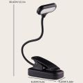 Portable LED Book Light Clip-on Dimmable Reading Light Eye Caring Mini Desk Lamp 360° Flexible Study Table Lamp Bedside Light. 