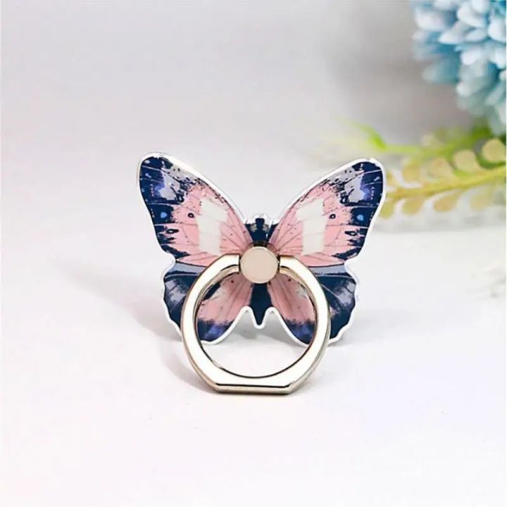 Butterfly Bracket Rotatable Finger Ring Phone Holder Adjustable Bracket Mobile Phone Accessories For IPhone Samsung Xiaomi Hot!