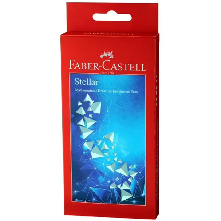Faber Castell Stellar Premium Mathematical Drawing Set - High-Quality Geometry Tools Box