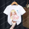 2022 Belle Children T-Shirt Disney Princess Anime T Shirt Clothes Cartoons Fairy Tales Kawaii Casual Top Kid Boy Girl Tee Shirts. 