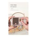 1 Piece Retro Bluetooth Speaker HM11 Classical Retro Music Player Sound Stereo Portable Mini Travel Music Player Pink. 