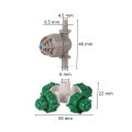 Four Outlet Hanging Fogger Sprinkler Irrigation System for Watering, Cooling & Humidity Control in Livestock Farms & Garden Watering and Temperature Control. 