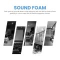 6 Pack Black + blue / Charcoal egg crate foam acoustic tiles soundproofing foam panels sound insulation soundproof foam padding sound dampening Studio padding 30x30x3.8cm. 