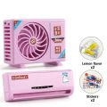 Air Conditioner Shape Fragrance Solar Energy Rotation Air Freshener Freshener Refill Stick Turntable Car Air Dashboard Diff M5L8. 