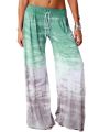 Women's Lounge Pants Loose Lace Up Casual Pants Gradient Tie-Dye Printed Yoga Sport Long Pnats Wide Leg Pants. 