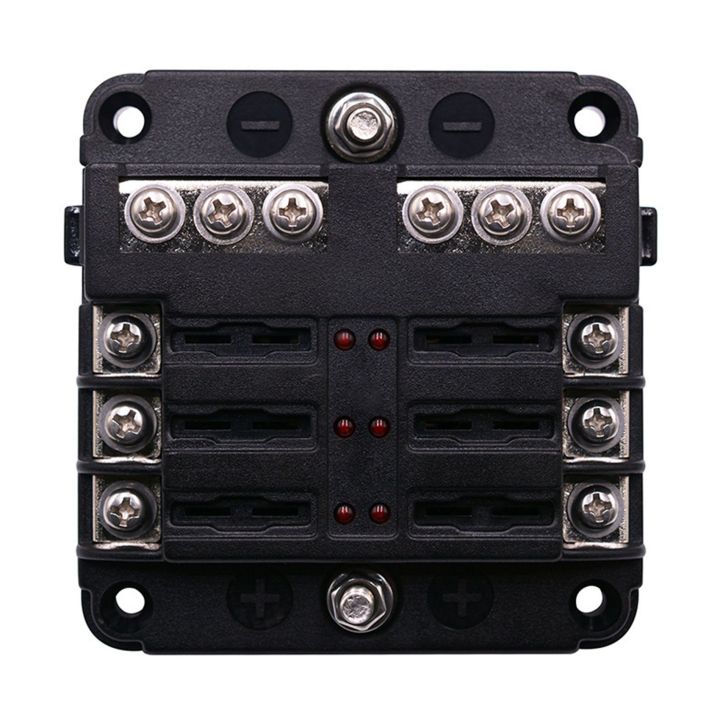 NXFDSIOZ%204X%206-Way%20Waterproof%20Fuse%20Block,with%20LED%20Indicator%2012%20Circuits%20with%20Negative%20Marine%20Fuse%20Box%20for%20Dc%2012/24V%20Car%20RV%20Truck%20-%20Image%206